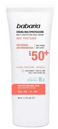 Crema Solar Spf 50 + Anti-Edad 50 ml