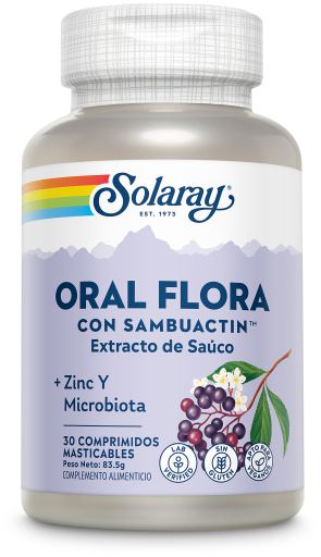 Sambuactin Oral Flora 30 Comprimidos Masticables