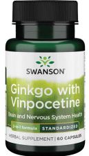 Ginkgo con Vinpocetina Estandarizada 60 Cápsulas