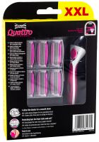 Quattro for Women xxl Máquina de Afeitar+Cargador 6 uds