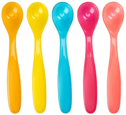 Set Cucharas Flexibles Colores Divertidos 5 uds