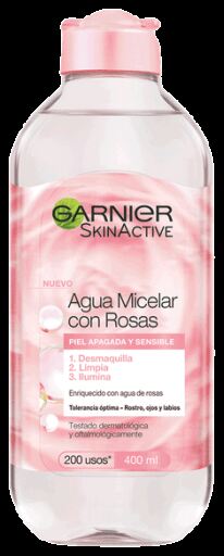 Skin Active Agua Micelar con Agua de Rosas 400 ml