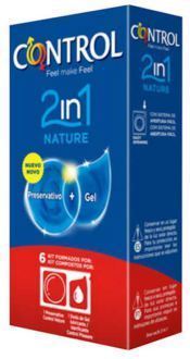 Duo Nature 2 en 1 Preservativo + Gel 6 uds