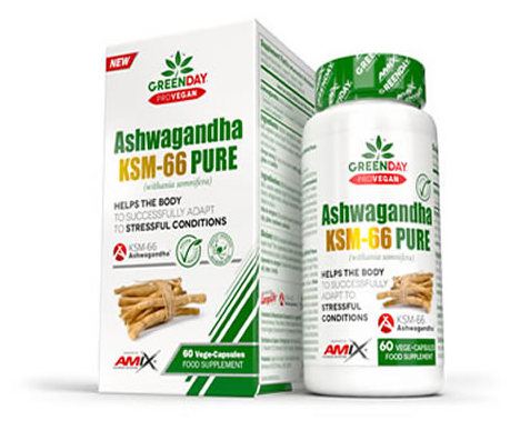 Greenday®Provegan Ashwagandha Ksm-66 Pure 60 Cápsulas