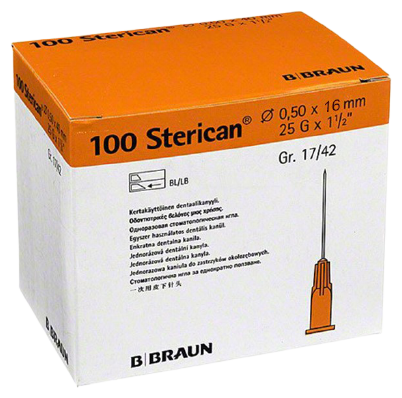 Agujas Sterican Naranja 16x5 mm 100 uds