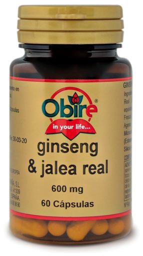 Ginseng & Jalea Real 600 mg 60 Cápsulas