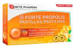 Própolis Miel para Suavizar la Garganta sabor Miel 24 pastillas