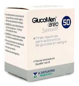 Chemie Glucómetro Areo Sensor glucosa 50 tiras