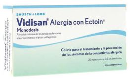 Vidisan Colirio Alergía con Ectoína Monodosis 20x0,5 ml