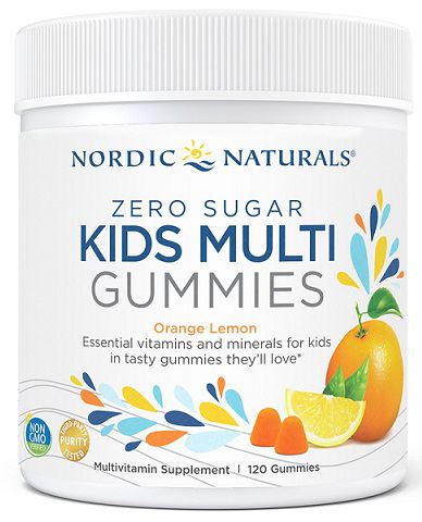 Kids Multi Zero Sugar, naranja limón 120 gomitas