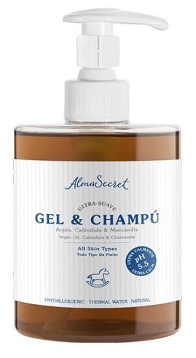 Gel & Champú Suave con Argán Caléndula & Manzanilla 500 ml