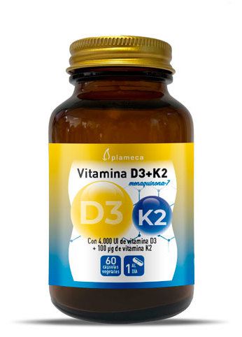 Vitamina D3+K2 60 Cápsulas Vegetales