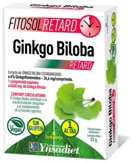 Ginkgo BilobaSitosol Retard 33 gr 30 Comprimidos