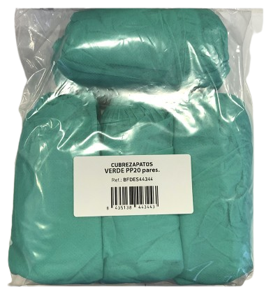 Cubrezapatos Verde Polypropylene 20 Pares