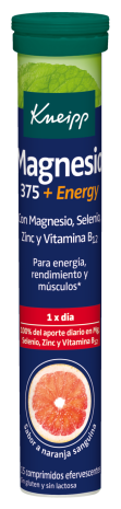 Magnesium 375 + Energy 15 Comprimidos Efervescentes