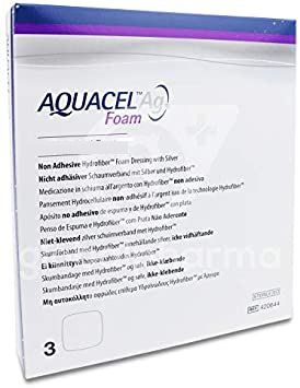 Apósito Aquacel Ag Foam 3 Unidades