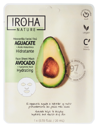 Mascarilla Hidratante Avocado + Ácido Hialurónico 20 ml