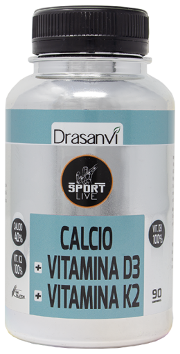 Calcio Vitamina D3+K2 Sport Live 90 comprimidos