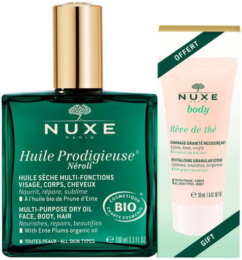 Huile Prodigieuse Néroli 100 ml + Rêve de Thé Exfoliante 30 ml