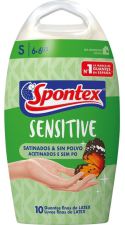 Guantes Látex Sensitive Satinados 10 Unidades