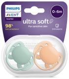 Chupetes Ultra Soft Neutro para Bebé de 0 a 6 Meses 2 uds