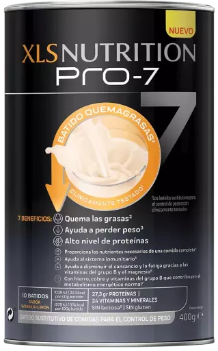 Pro 7 Batido Quemagrasa 400 gr