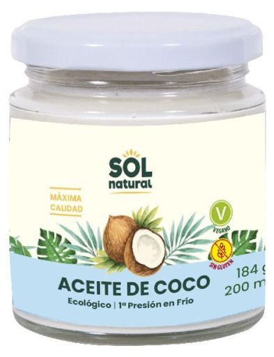 Aceite de Coco Virgen Extra Pequeño Bio 200 ml