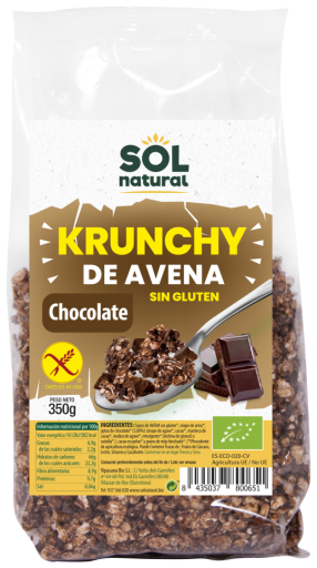 Krunchy Avena sin Gluten Bio Chocolate 350 gr