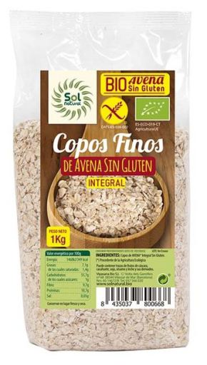 Copos de Avena Finos sin Gluten Familiar Bio 1 Kg