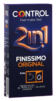 2en1 Very Fine Preservativos + Lubricante 6 Unidades