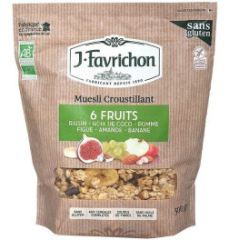 Muesli Crujiente 6 Frutas 375 gr