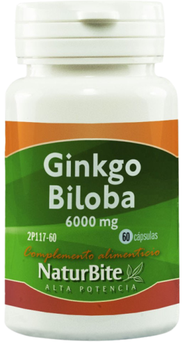 Ginkgo Biloba 6000 mg 60 Tabletas