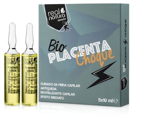 Ampollas Anticaída Bio Placenta Choque 5 x 10 ml