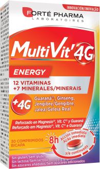 Multivit 4G Energía 30 Comprimidos