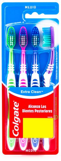 Cepillo de Dientes Extra Clean 4 Unidades