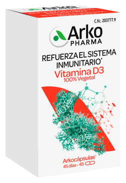 Arkocápsulas® Vitamina D3 100 % Vegetal 45 Cápsulas