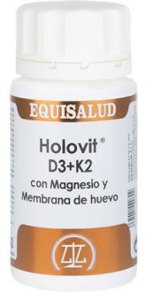 Holovit D3 & k2 con Magnesio y Membrana de Huevo 50 Cápsulas