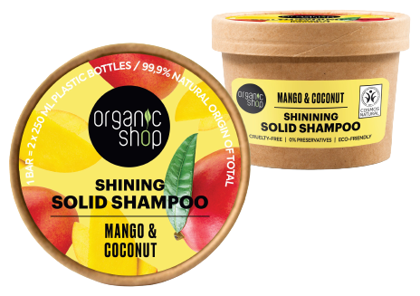 Champú Sólido de Brillo Mango y Coco 60 gr