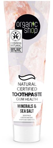 Organic Shop Dent&iacute;frico Enc&iacute;as Sanas Minerales y Sal Marina 100 gr