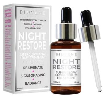 Night Restore Super Glow Tratamiento de Sérum Facial 30 ml
