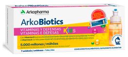 Arkobiotics Vitaminas y Defensas Niños 7 viales