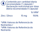 Zinc 15 mg 60 Cápsulas