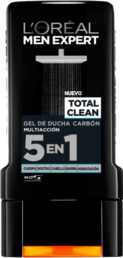 Men Expert Pure Carbon Gel de Ducha 5 En 1 400 ml