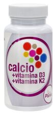 Calcio + Vitamina D3 + Vitamina K2 Plantis 60 Cápsulas