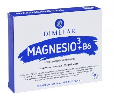 Magnesio 3 + B6 30 Cápsulas