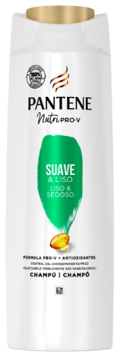 Suave y Liso Nutri Pro-V Champú 2 x 385 ml