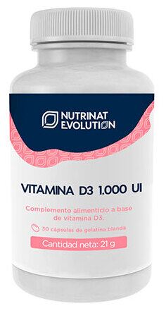 Vitamina D3 1000UI 30 Cápsulas