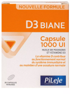 D3 Biane Capsulas 1000 UI 30 Cápsulas