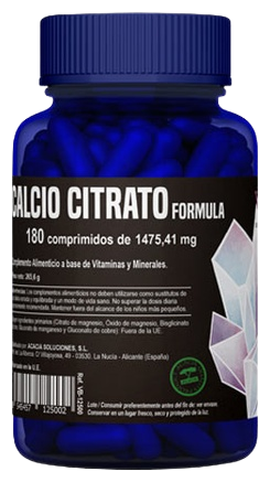 Calcio Citrato Formula 180 Comprimidos