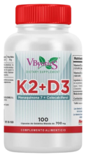 Vitamina K2 + D3 100 Cápsulas